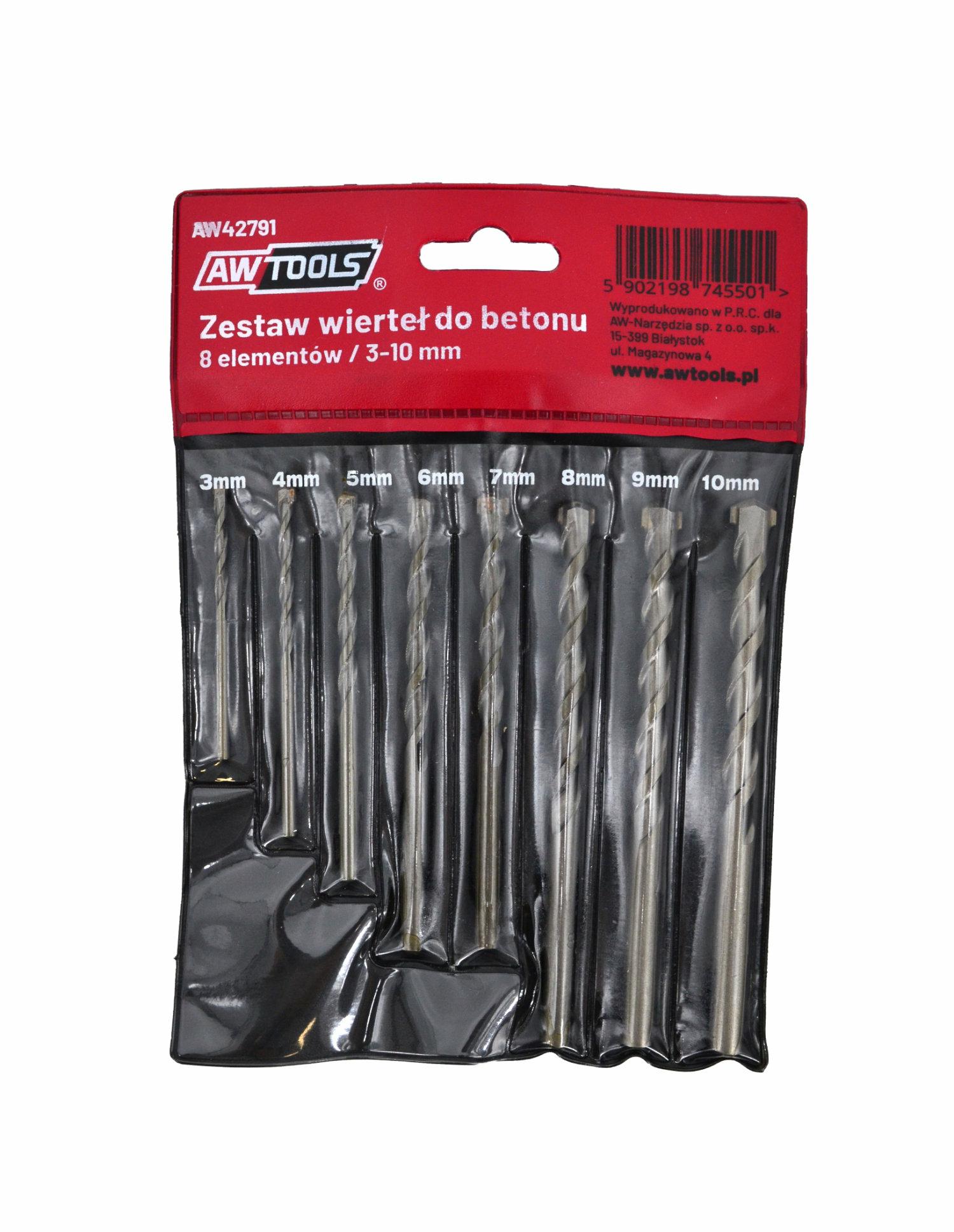 Oem Awtools Betonbohrer-Set 8-Teilig/3-4-5-6-7-8-9-10Mm