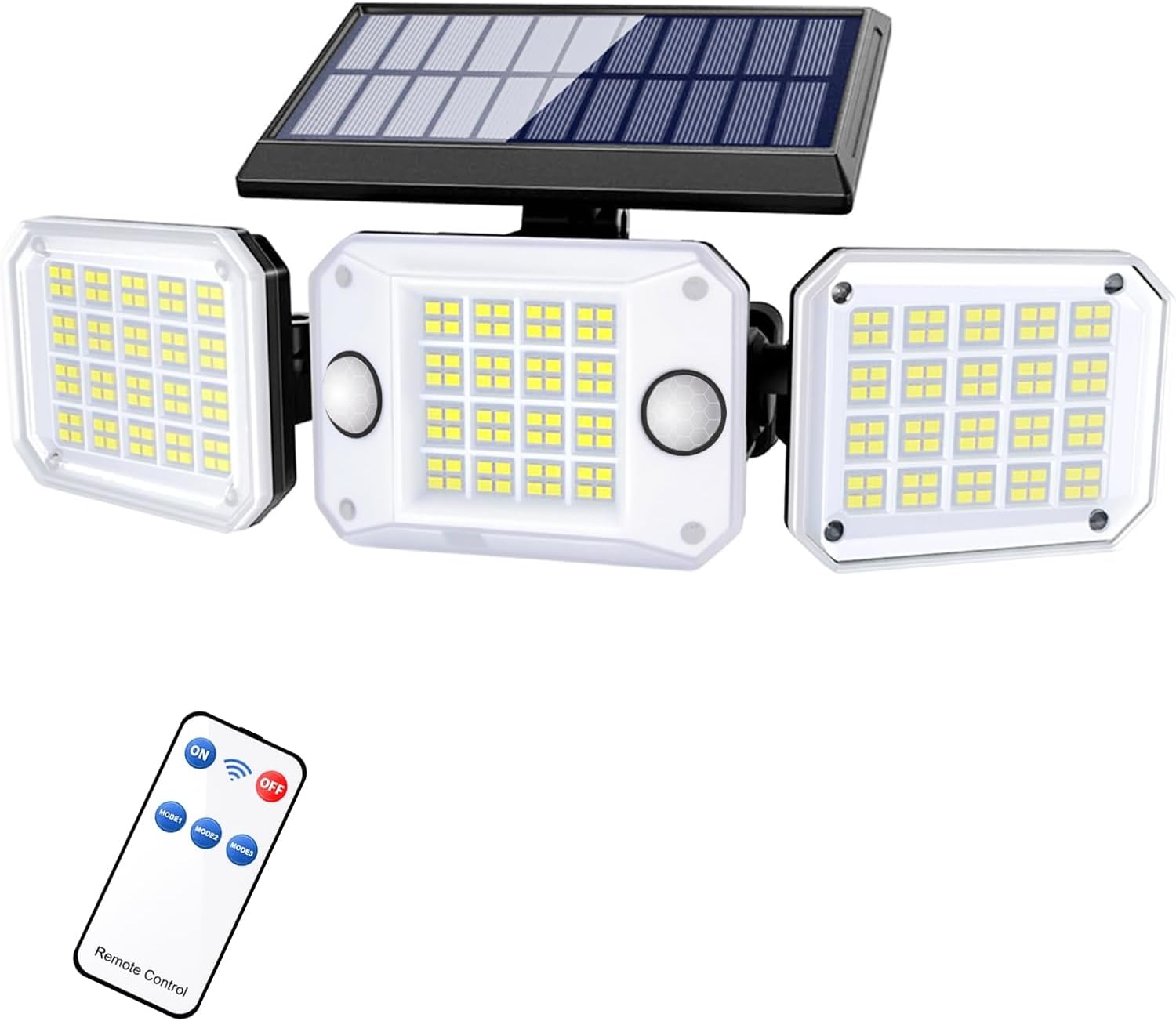 Lampe Solaire Exterieur Detecteur De Mouvement,6000mah 1200lm Lumiere