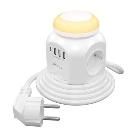 Weiß Steckdosenleiste Aisens 4 Schuko 1 Usb C 3 Usb A - Bild 4