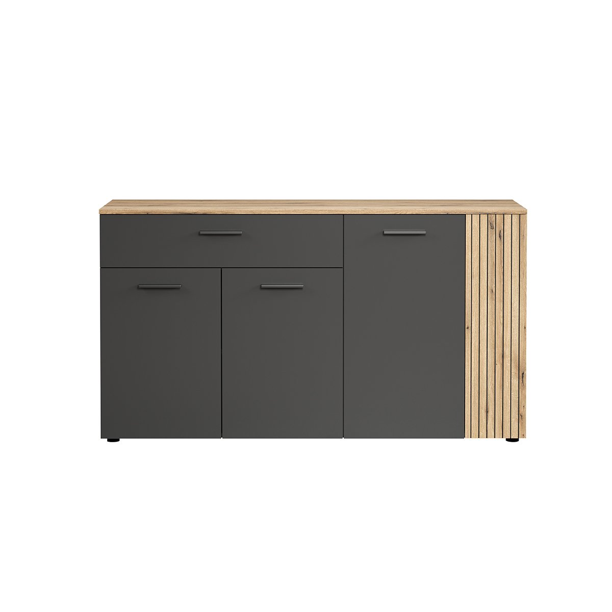 Calicosy - Esteban Sideboard Grau, Eiche Dekor.