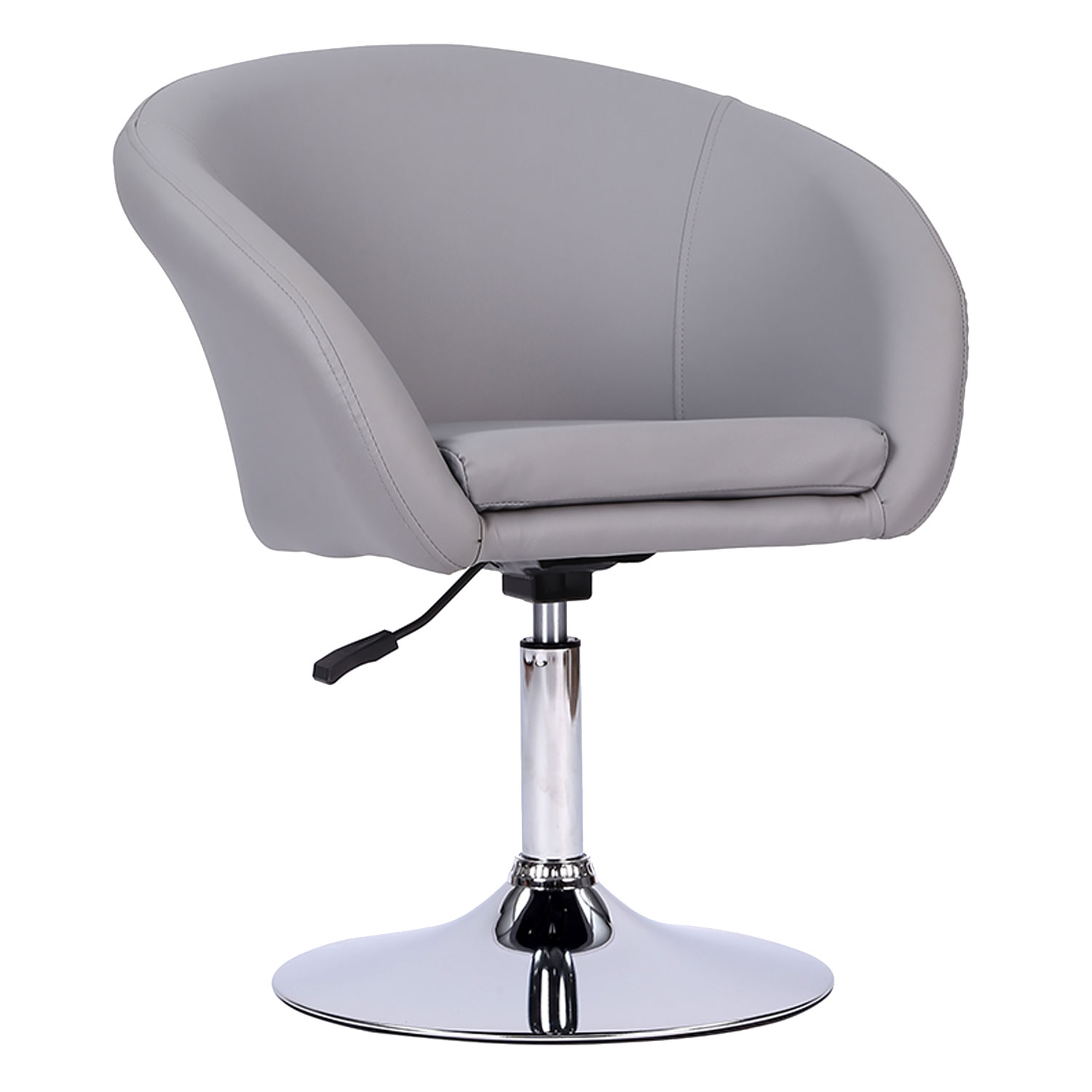 Happy Garden - Tabouret De Bar En Simili Gris Gabin