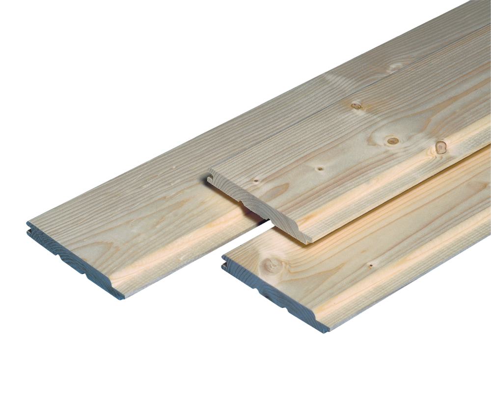 Profilholz Fichte Tanne B-sortierung Schrägprofil 200 X 9,6 Cm 12,5 Mm Profilholz