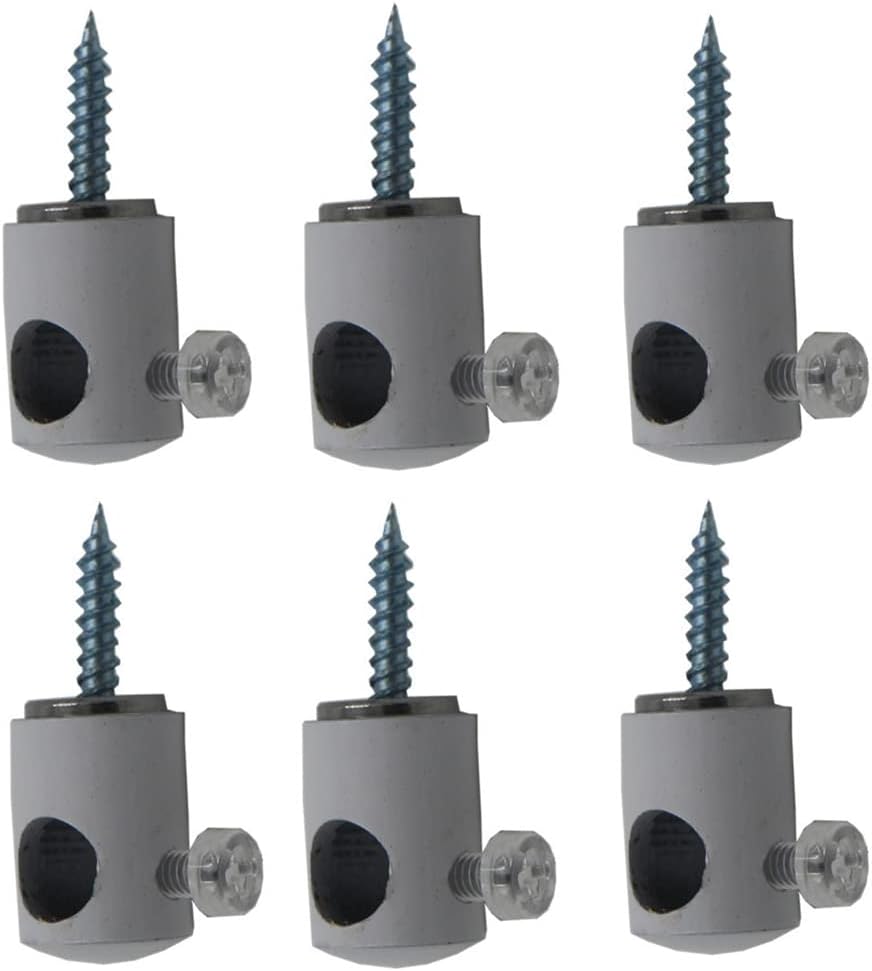 Crochets de fixation pour lustre et câble électrique, butée à vis, lot de 6