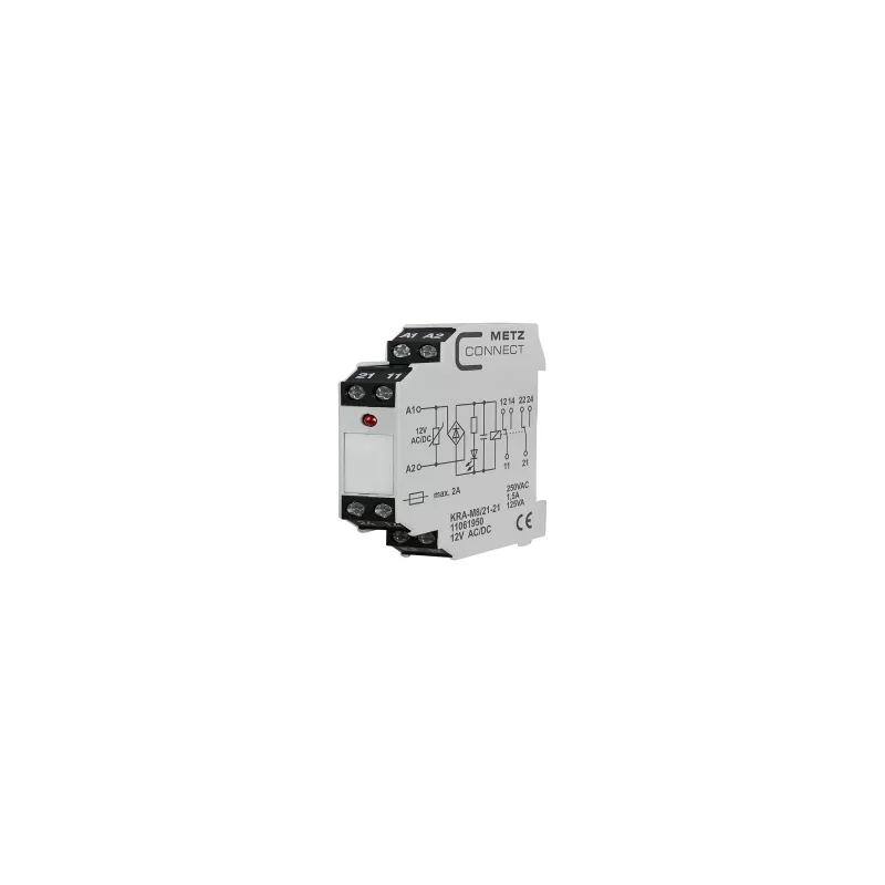 Metz Connect 10 Stk. Koppelbaustein Kra-M8/21-21 12Ac/Dc 11061950 - Bild 6