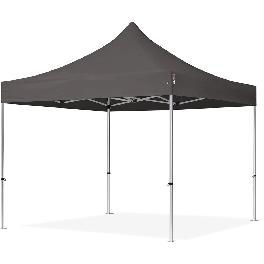 Trade Shop Traesio - Trade Shop - Copy Of Gazebo 2,4x3x2,50mt Tendone Giardino Telo Grigio Impermeabile Mit Zanzariera 016560 -
