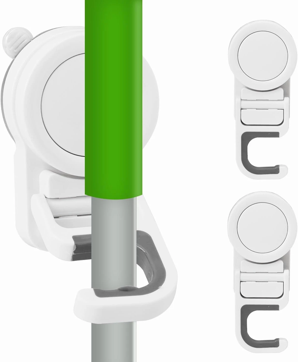 Support à ventouses pour balai et serpillère, fixation murale sans perçage, charge 5,5 à 7 kg, lot de 3