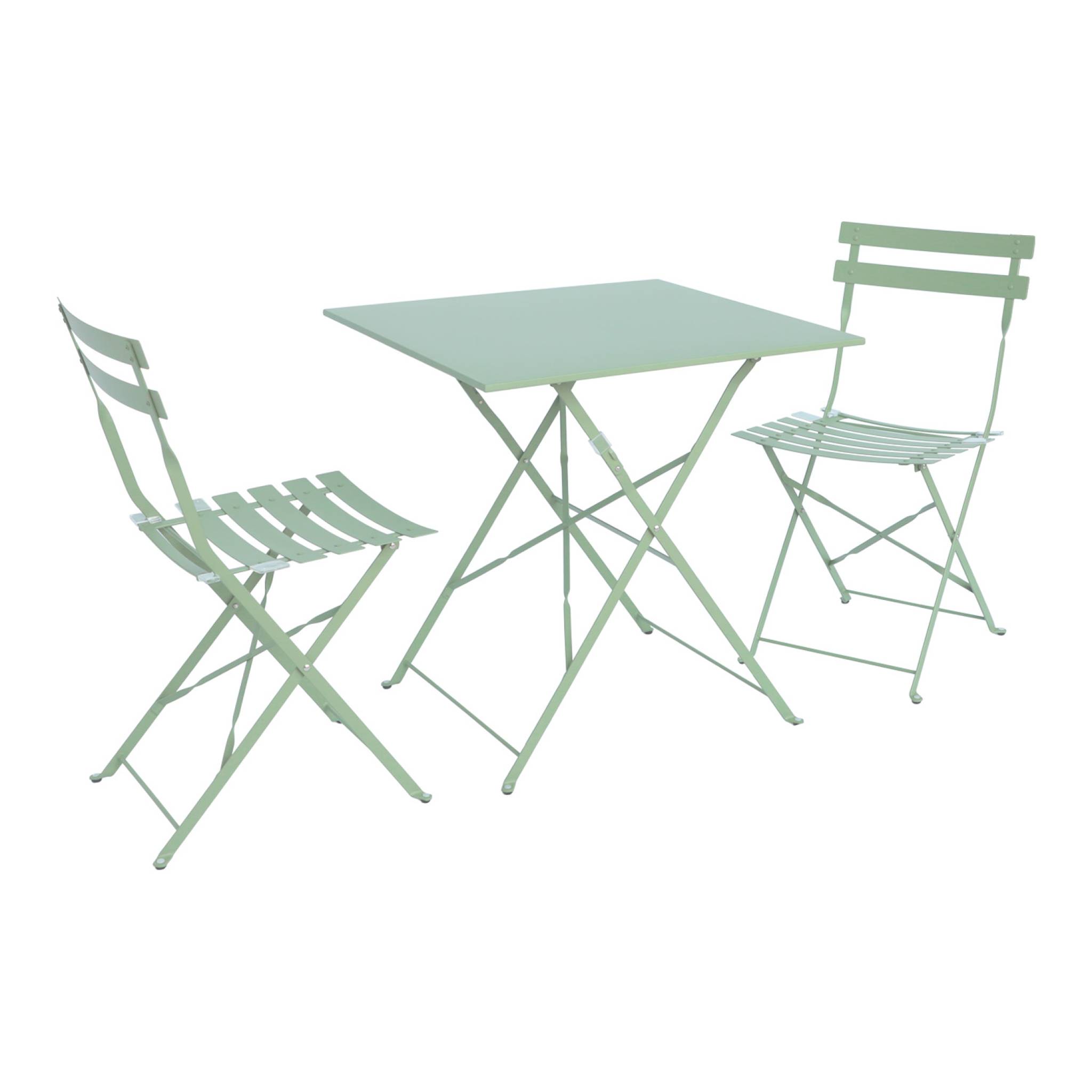 Table De Jardin Bistrot Pliable Rectangulaire 70 X 70cm. Avec Deux