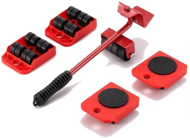 Lève-meubles robuste à roulettes avec frein, chariot de transport et outils