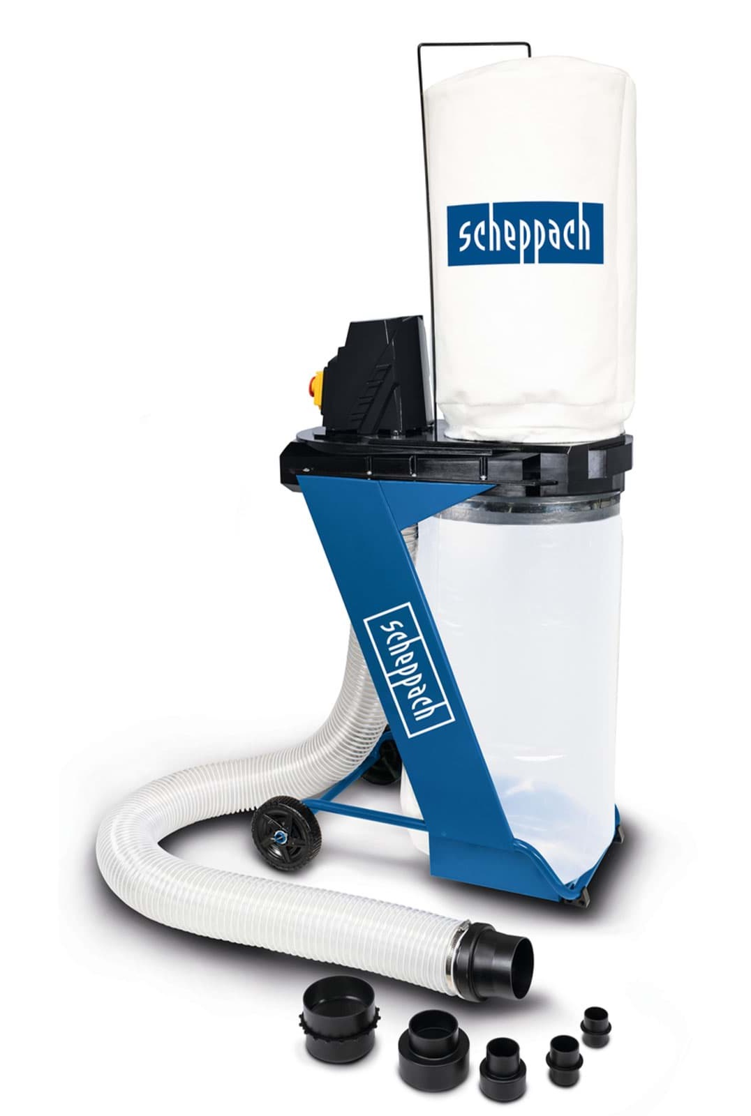 Absauganlage Dc500 75l 1150 M³/h Inkl. 4-tlg. Adapter-set - Scheppach