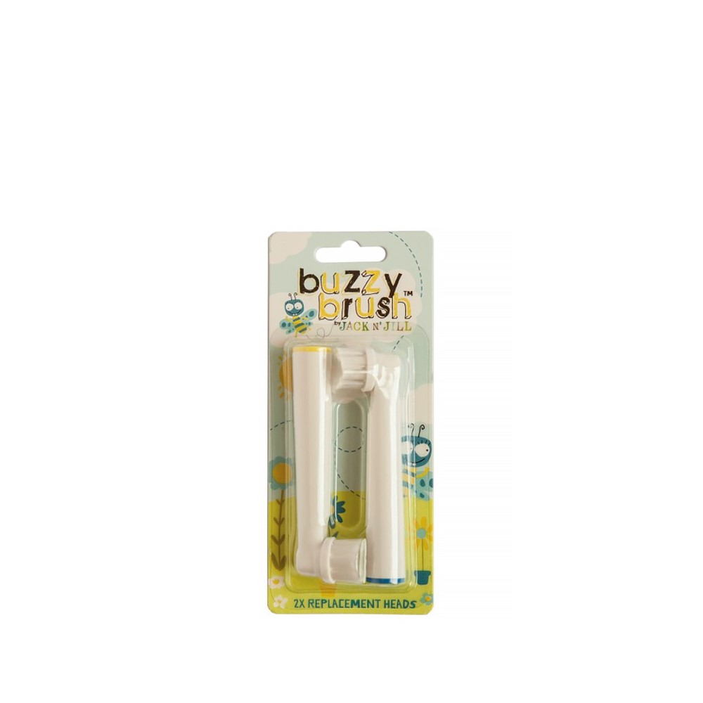 Jack N' Jill Weiss Zahnbürstenkopf, Buzzy Brush (1X) - Image 3