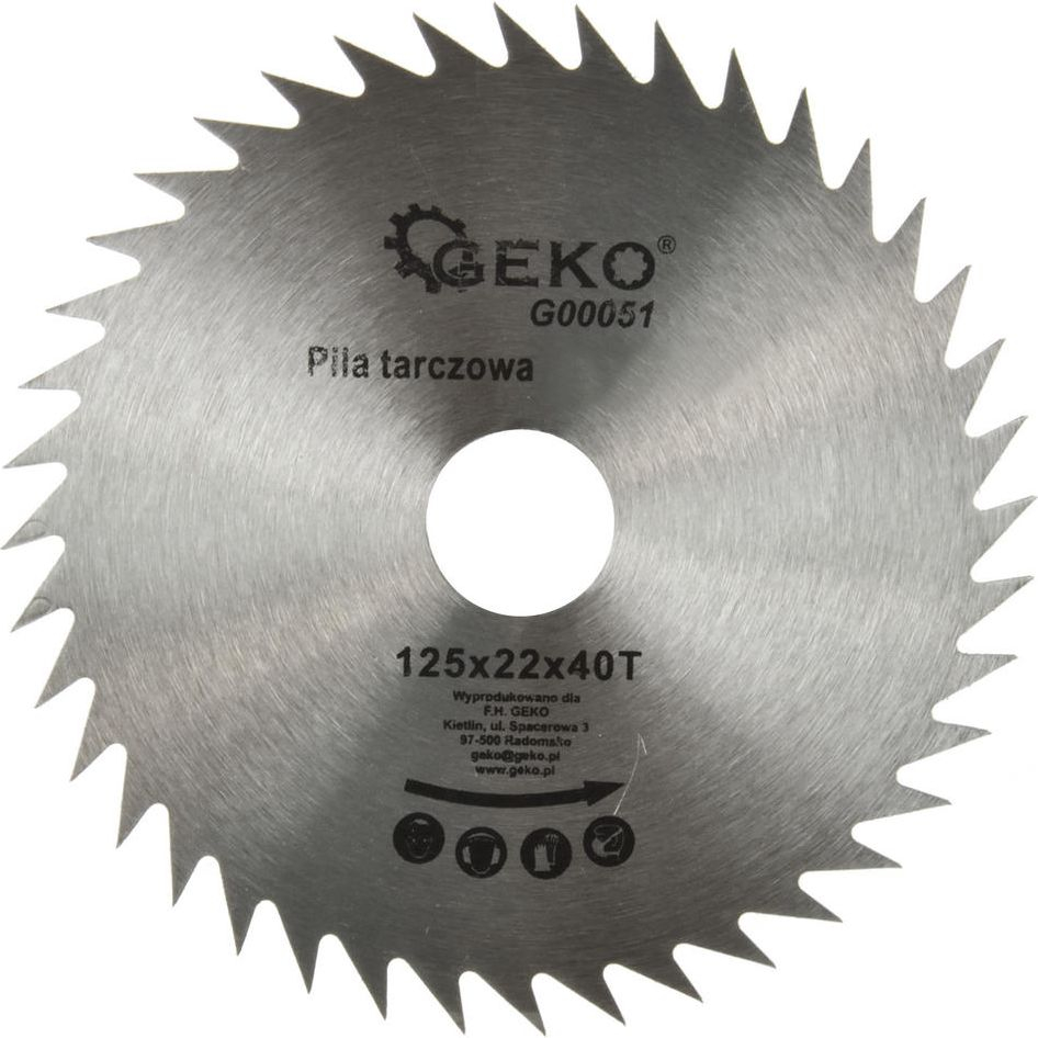 Import Kreissägeblatt Geko 125 Mm 40 Zähne