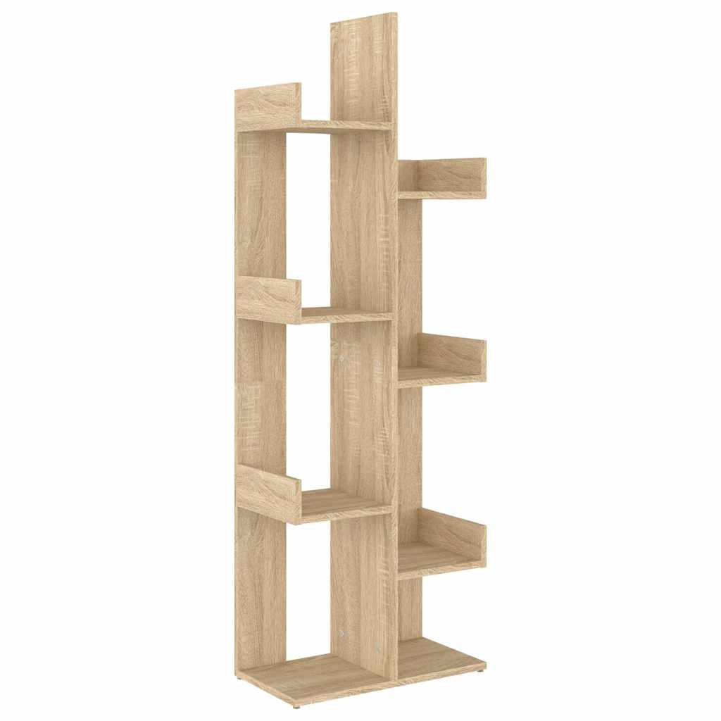 Vidaxl Braun Book Cabinet Sonoma Oak 48X25,5X140 Cm Engineered Wood