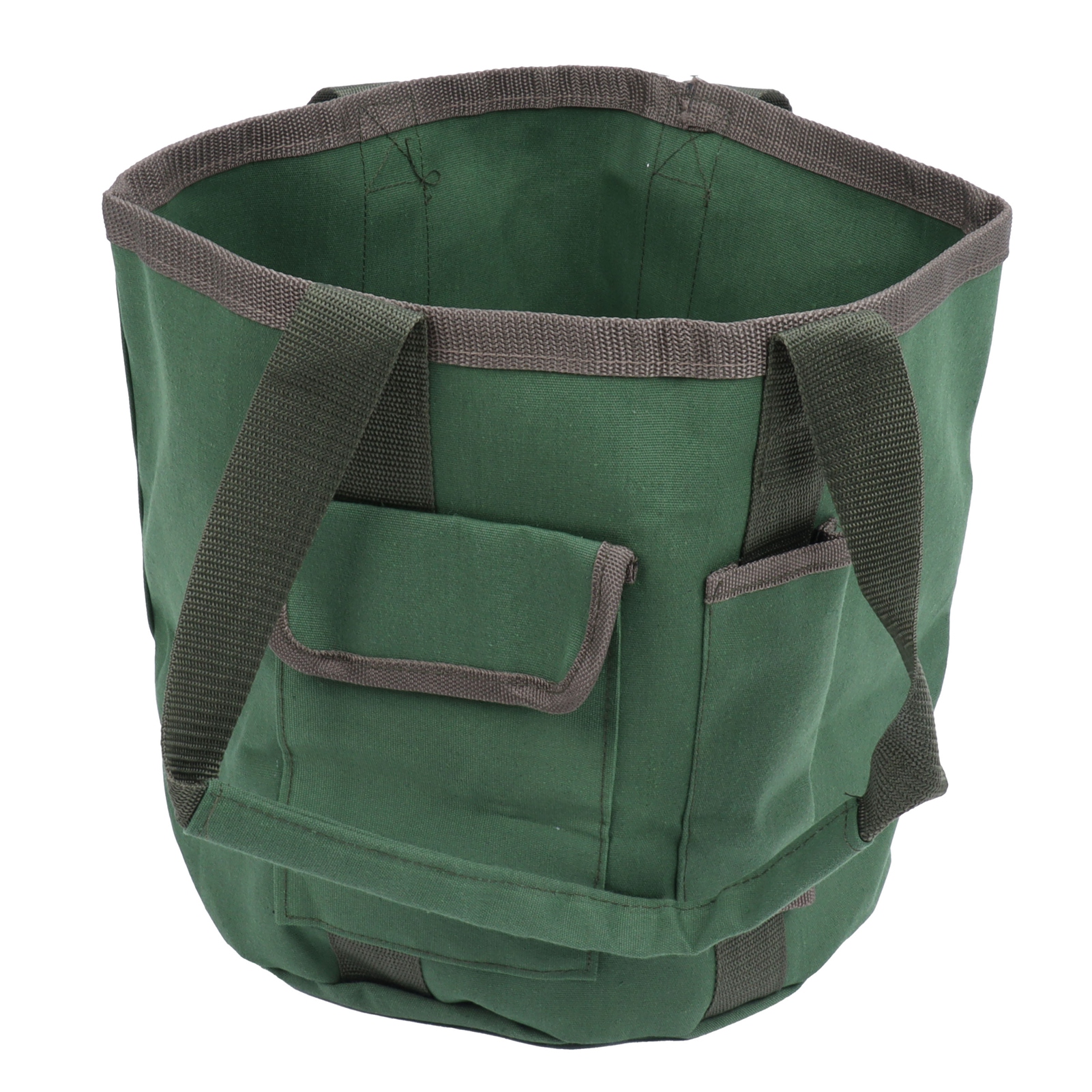 Sac à outils étanche en toile imperméable, anses de transport, vert gazon 30,5 x 29 cm
