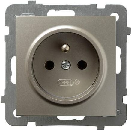 Ospel GP-1GZ/m/45 Schutzkontakt-Steckdose, Stahl, IP20, 16 A, 71 mm, 39 mm, 71 mm - Bild 4