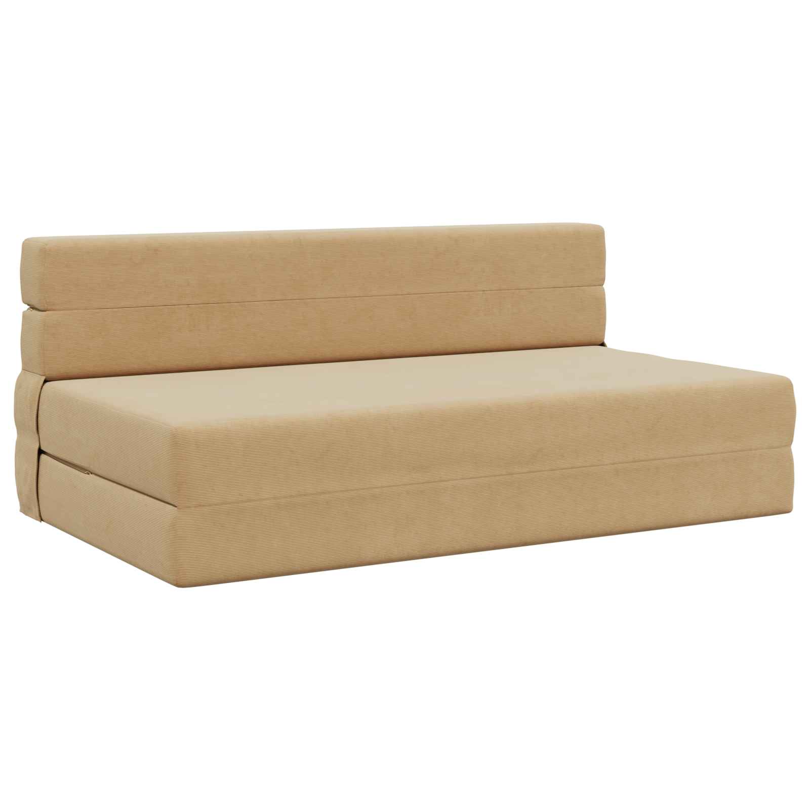 Foldable Sofa Bed Green Grey 152 X 86.5 X 60 Cm Fabric Vidaxl