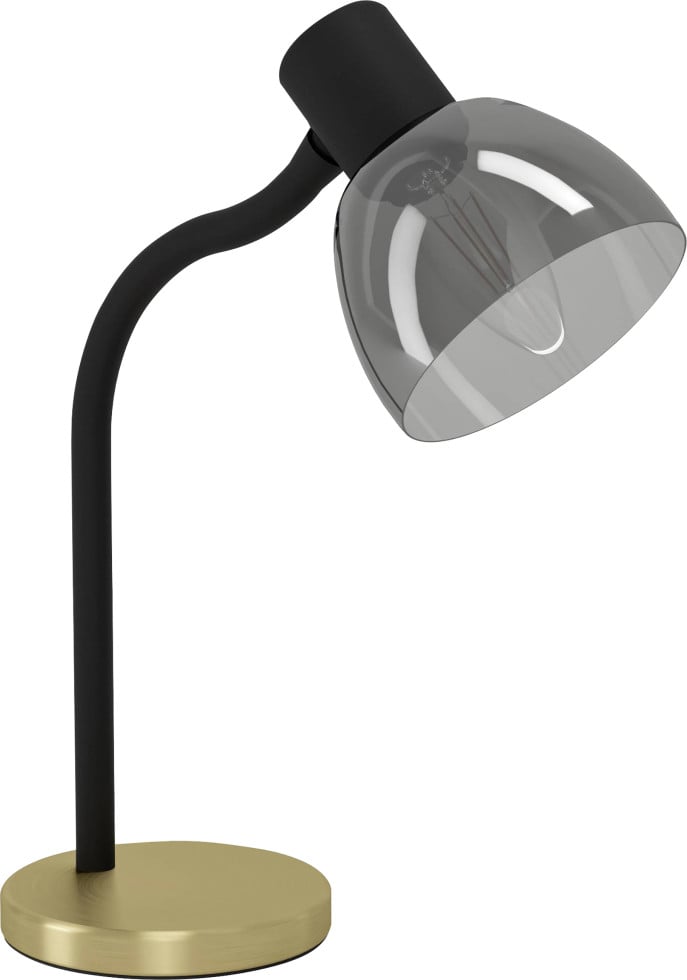 Eglo Tischlampe Macere 34 X 22 Cm Schwarz Messing