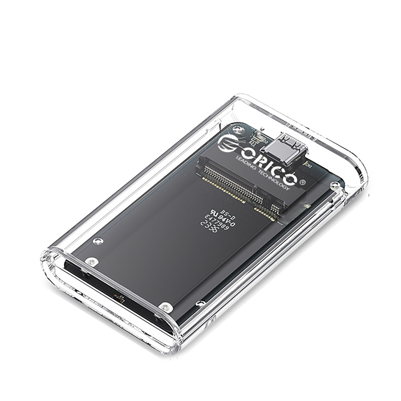 ORICO TC10-MS MSATA USB-C 32 5Gbs Disk Cartridge - Transparent - Bild 4