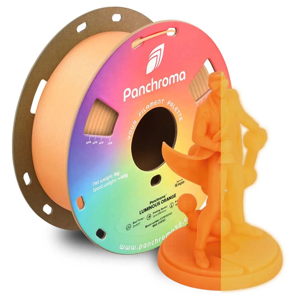 Polymaker Orange Filament Pla Panchroma Luminous 1,75 Mm Glow-In-The-Dark - Bild 4