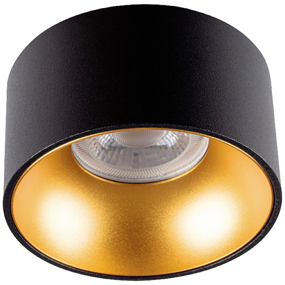Deckenspotleuchte Riti mini Deckenleuchte Aufbauleuchte schwarz gold 27575 - Bild 3