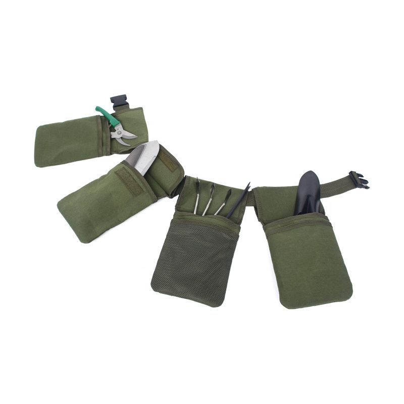 Ceinture porte-outils réglable en toile imperméable, 7 poches, taille jusqu'à 125 cm