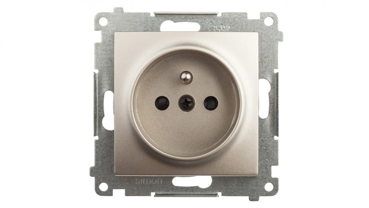 54 MODUL GOLD MATT STECKDOSE 1X Z/U MIT PREMIUM 54 DGZ1Z.01/44 - Bild 4