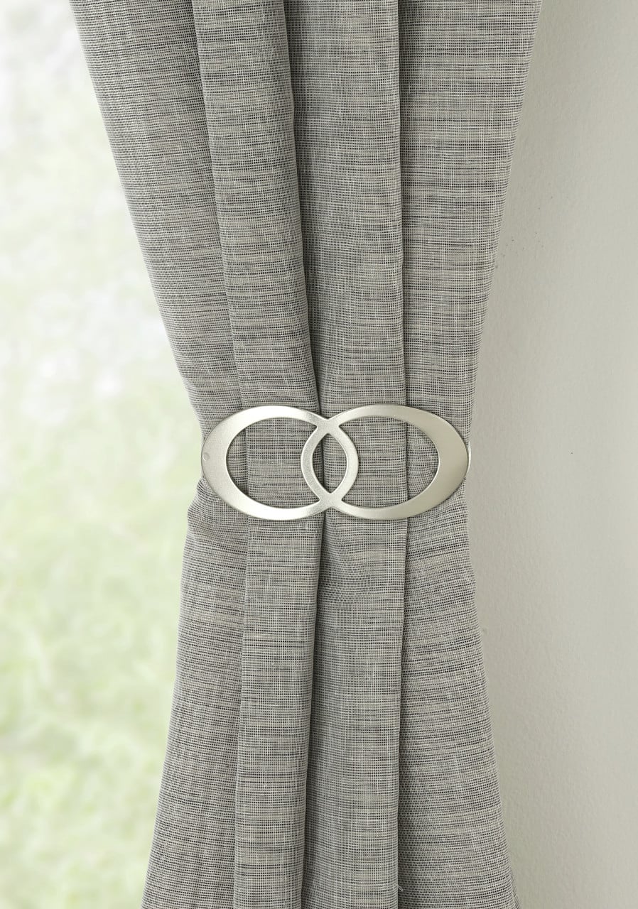 Gardinia Silber Vorhang Zubehör, Raffspange Infinity 13,5 X 5,5 - Image 3