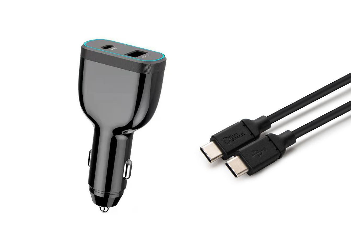 Microspareparts Coreparts Usb-C-Autoladegerät Für Laptops, Smartphones Und Tablets, 78 W, Qc3.0, Pd 3.0, Mit Usb-C-Kabel, Mbxusbc-Dc0006