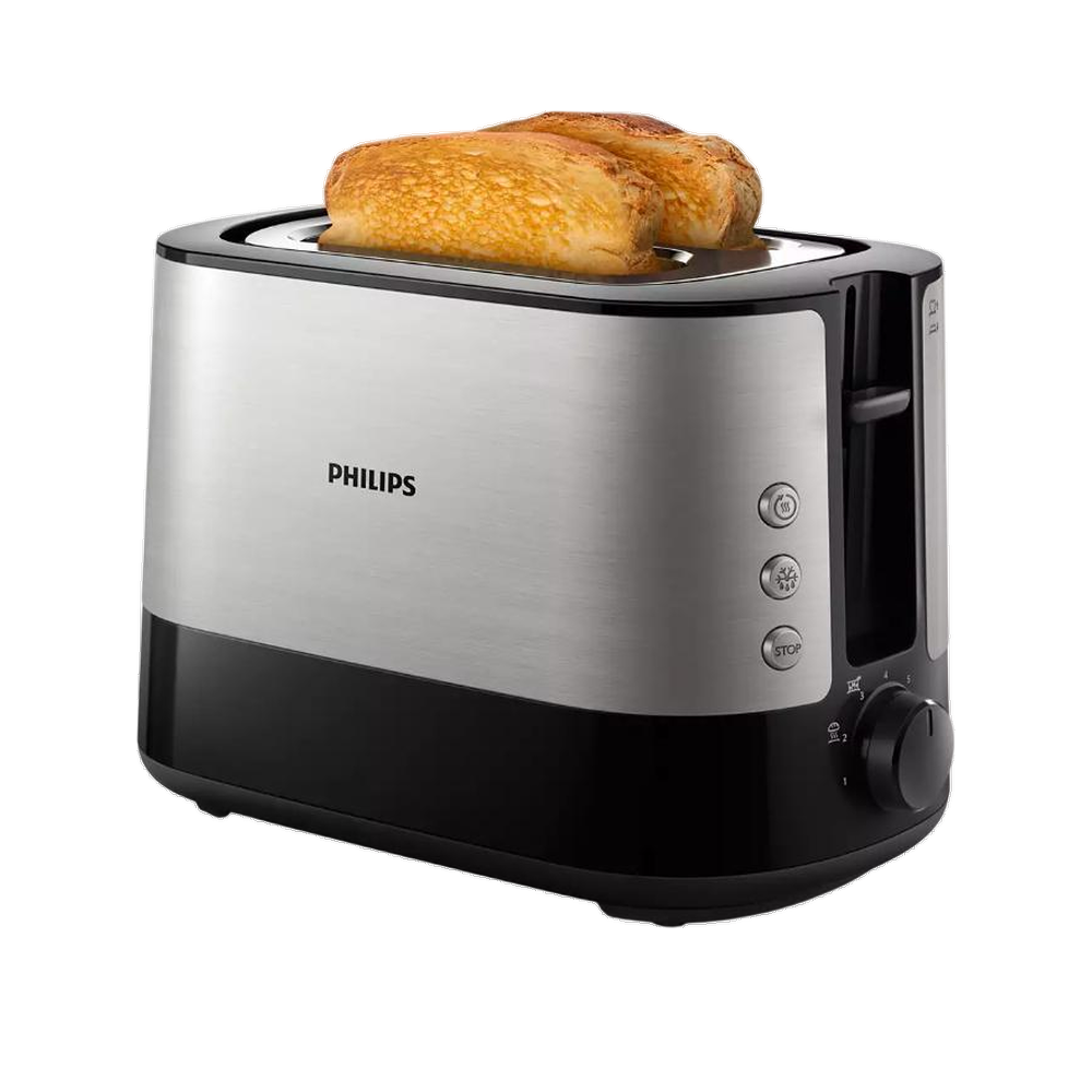 Schwarz Philips Viva Collection Hd2635/90 Toaster In Und Titan - Bild 3