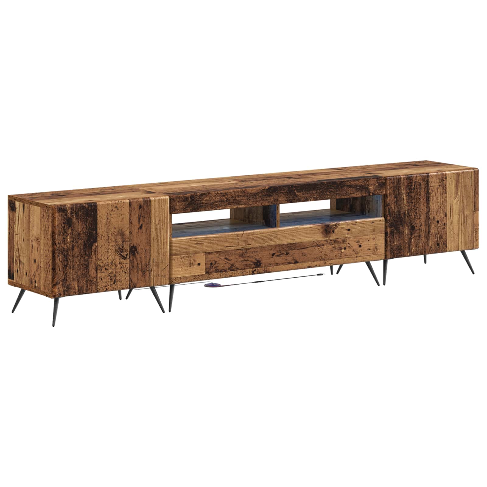 Vidaxl Grau Tv Möbel, Tv-Schrank (35 X 198 X 43 Cm) - Image 2