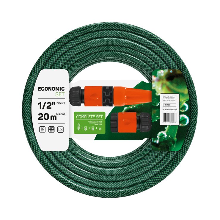 Cellfast Mehrfarbig Set - Verstärkter Schlauch + Enden 1/2 20M - C 10-100