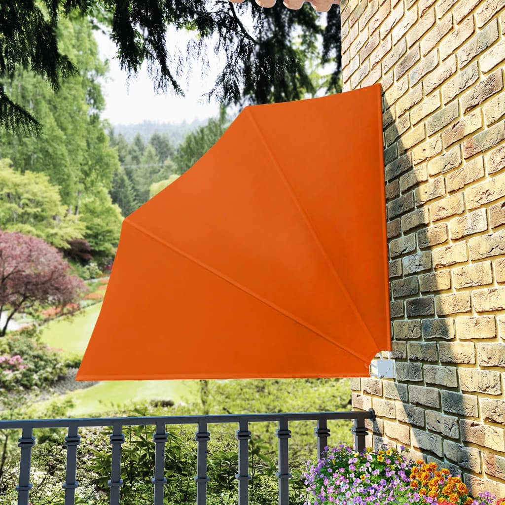 vidaXL Toldo Lateral Plegable de Balcón Color Terracota 140x140 cm