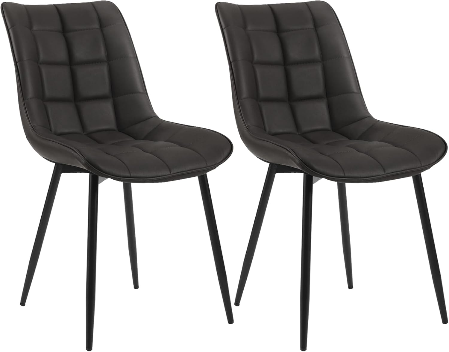 Lot De 2 Chaises De Salle À Manger Woltu Siège En Similicuir