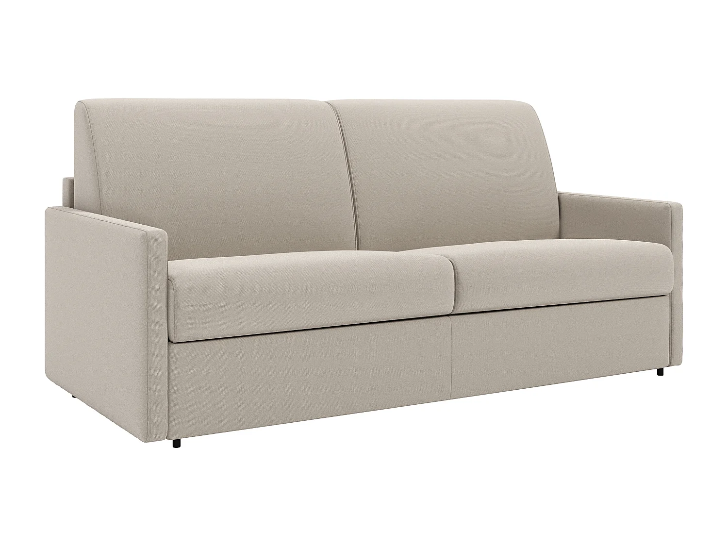 Vente-unique - Canapé 3 Places Convertible Express En Tissu Beige