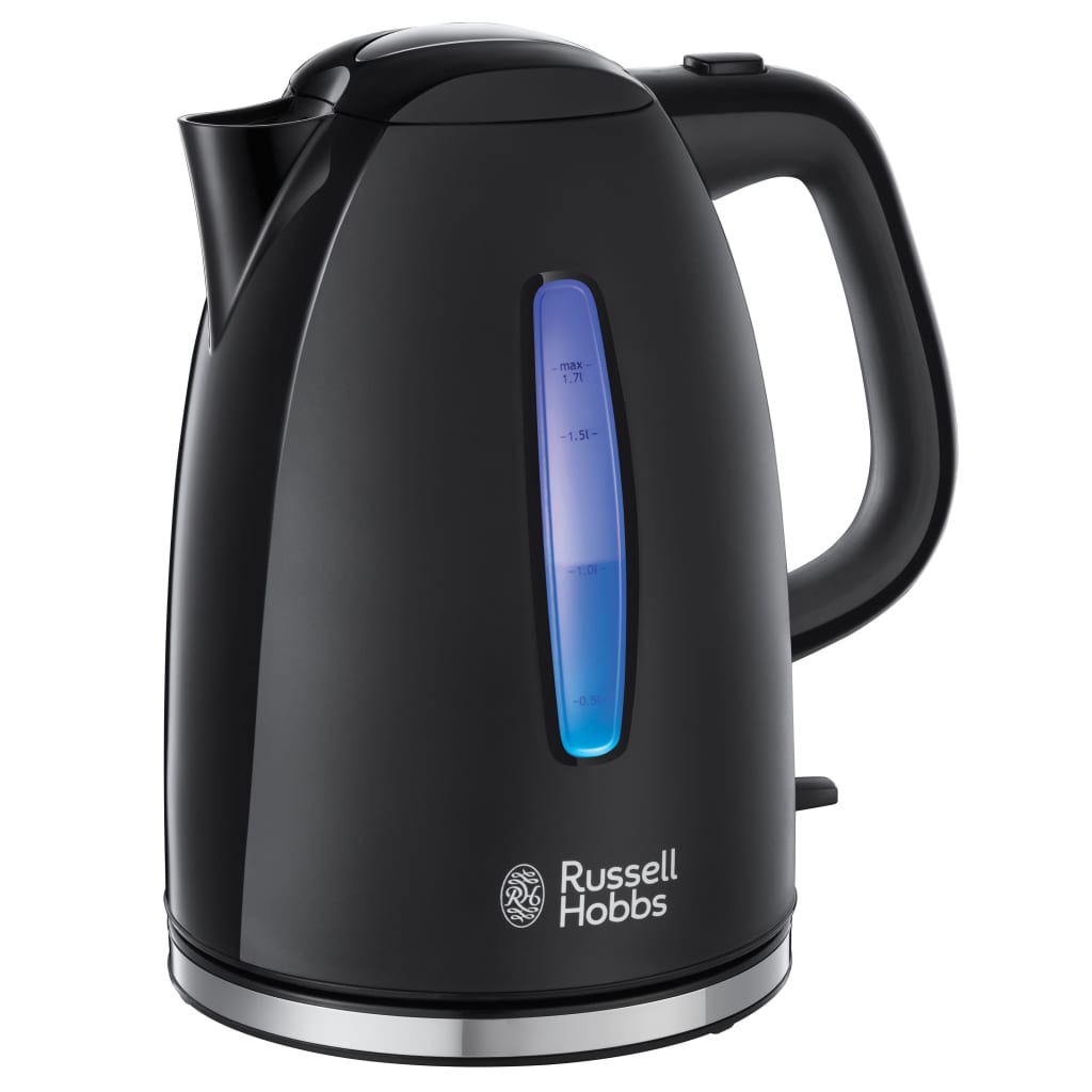 Russell Hobbs - Bollitore Elettrico 22591-70 1,7 L 2400 W Nero Acciaio Inox E Plastica