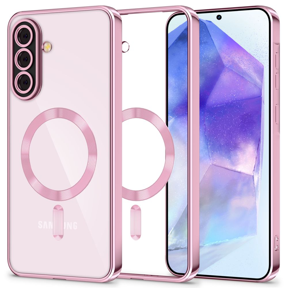 Tech-Protect MagFlex MagSafe Case für Samsung Galaxy A56 5G - Clear Pink - Bild 2