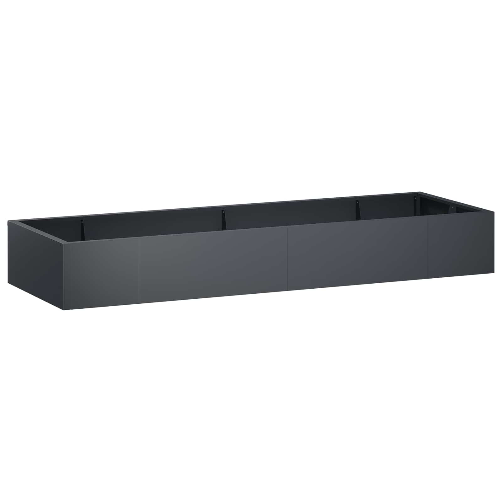 Vidaxl Anthrazit Stützmauer 8 Stk. 300 X 100 X 40 Cm Stahl