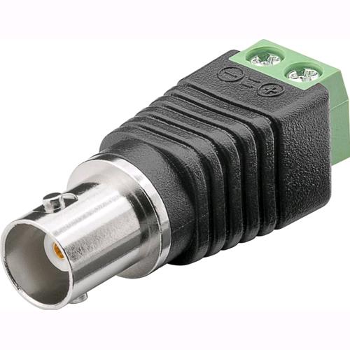 Adattatore Terminal Block 2 pin A Bnc Femmina Goobay