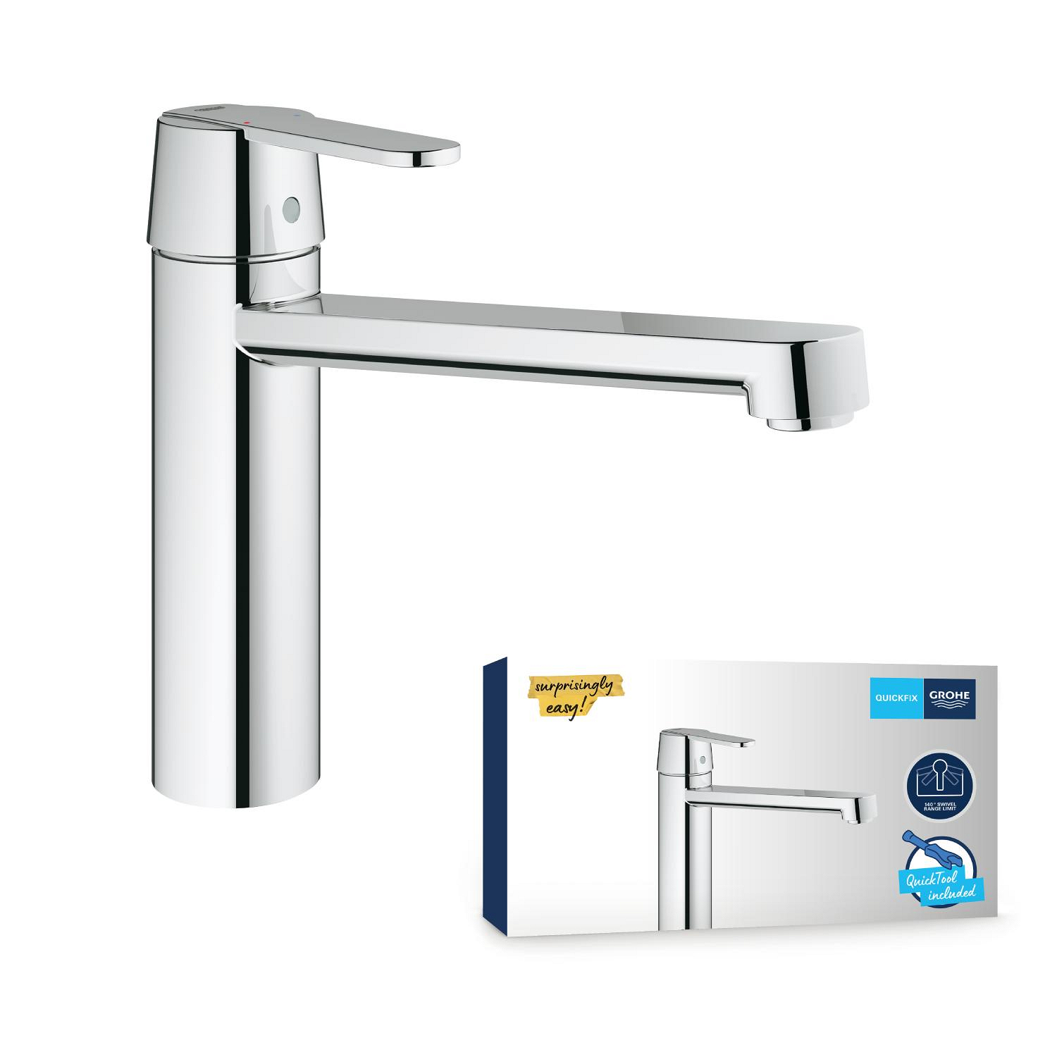 Küchenarmatur Get Chrom Spültischarmatur Spülarmatur Wasserhahn Küche - Grohe