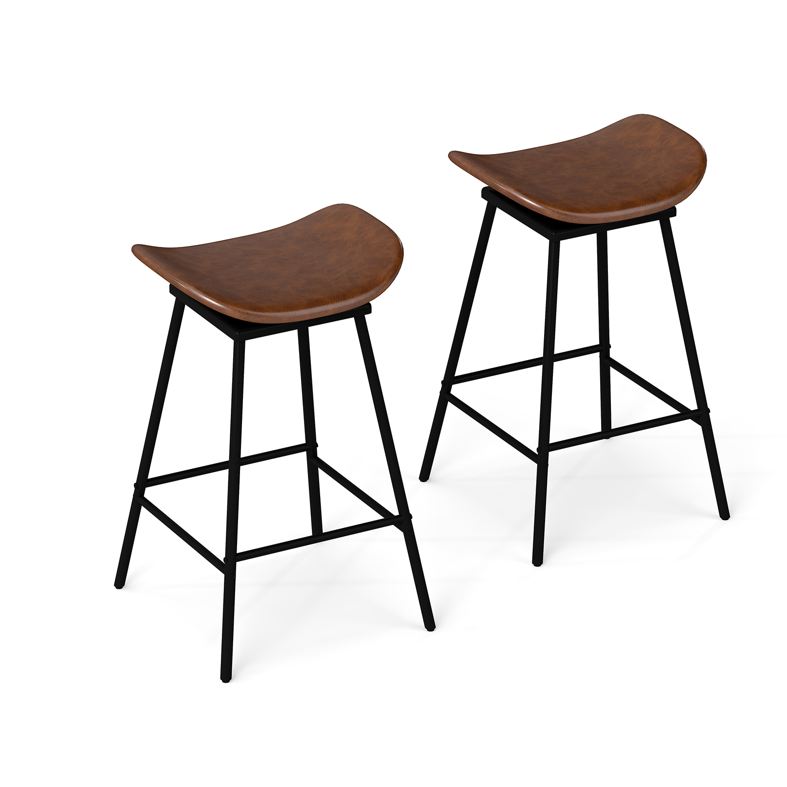Lot De 2 Tabourets De Bar Pivotants Charge 150kg