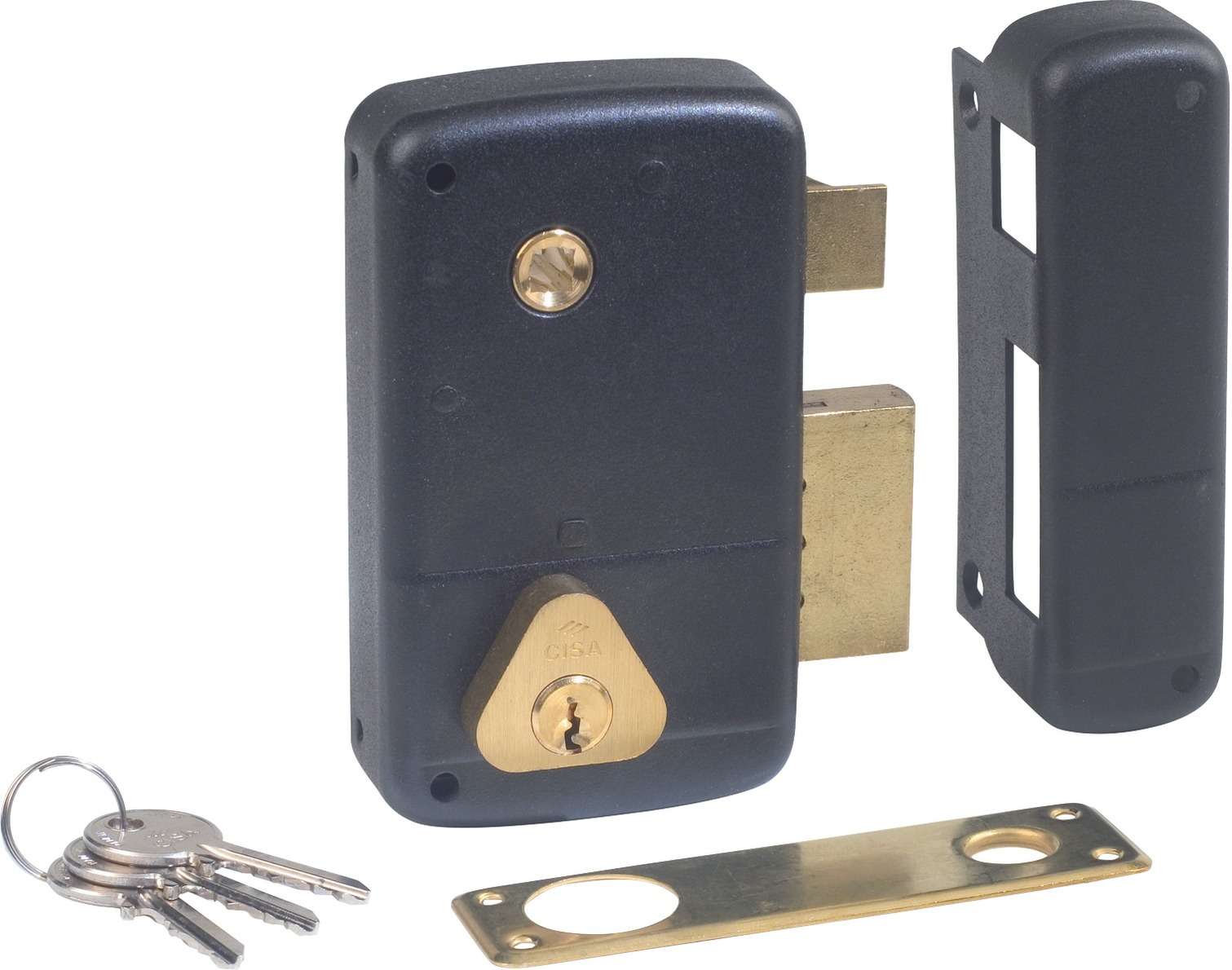 Cisa - Serrure Monopoint En Applique Vertical Fouillot Droite Cylindre