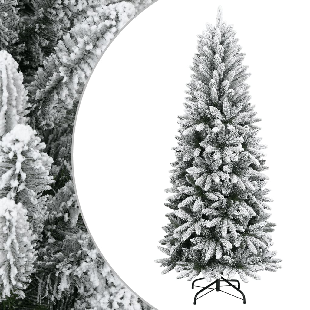 Vidaxl Weiß Künstlicher Weihnachtsbaum Beschneit 120 Cm Pvc&Pe