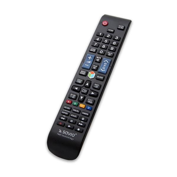 Savio Schwarz Universelle Ersatzfernbedienung Für Samsung Smart Rc-09 Tv