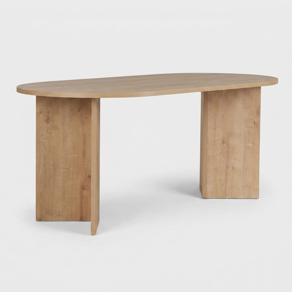 Hanah Home Ovaler Esstisch Aus Melamin 180X90 Sablin - Braun 8684284152246