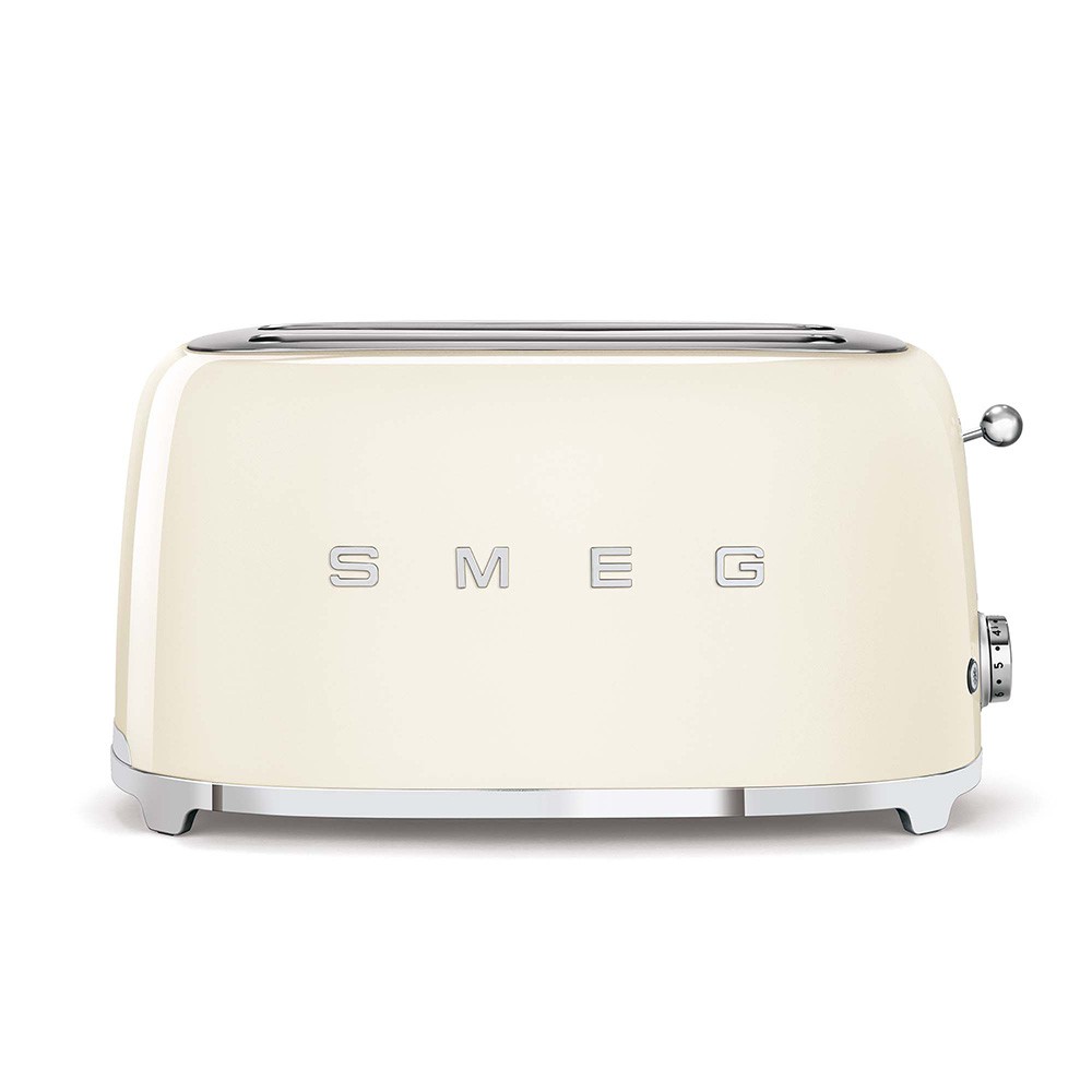 Smeg - Tostapane Tsf02creu, 1500 W, Acciaio Inox, 2 Fessure, Crema 22x39x21cm