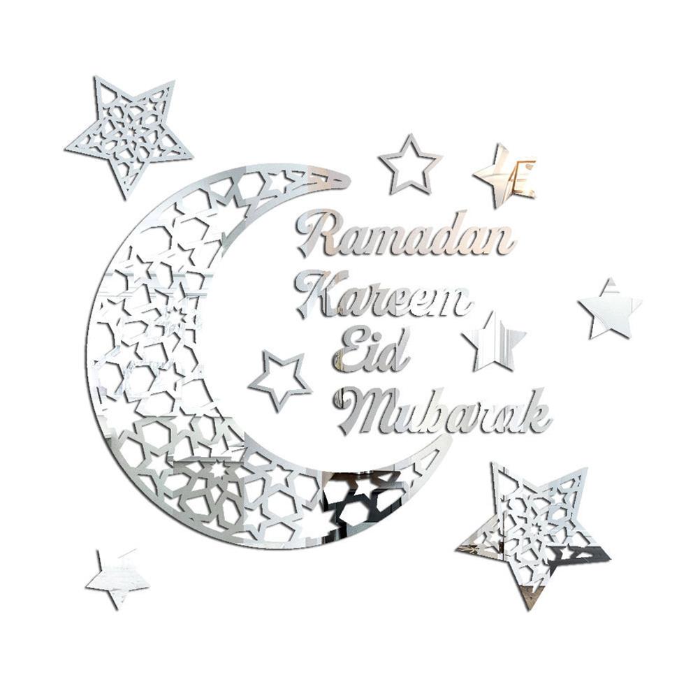 Punnyb 3d-acryl-wandbild Mit Ramadan-halbmondmotiv