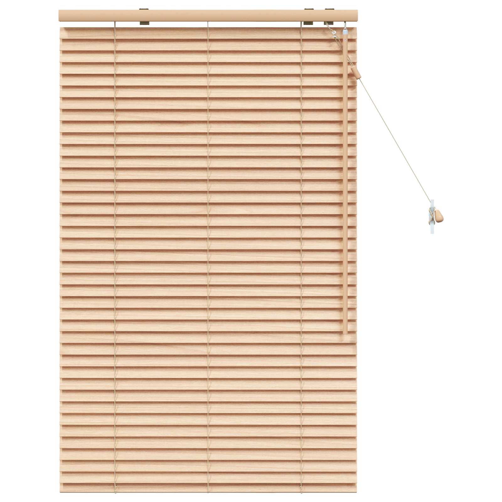 Vidaxl Braun Venetian Blind Oak Look 80 X 130 Cm 35 Mm Solid Paulownia Wood
