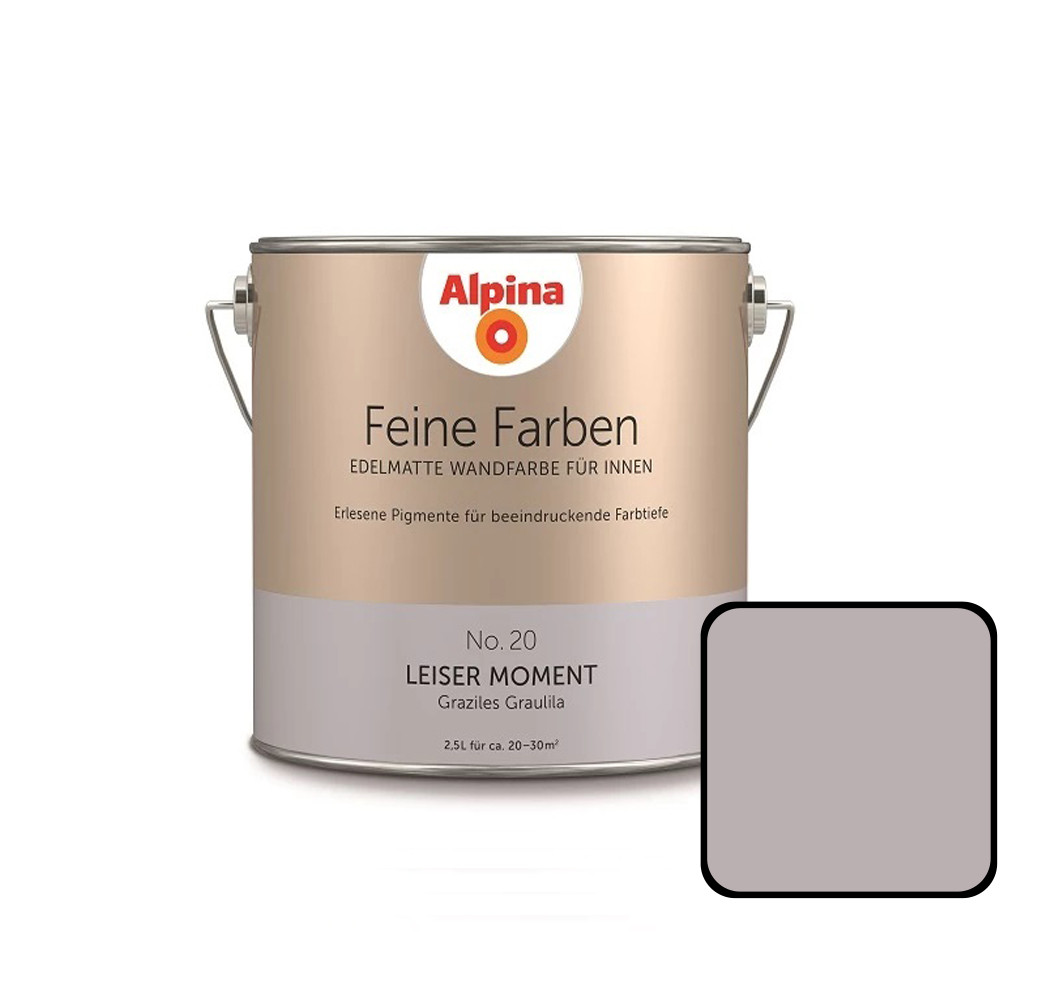 Feine Farbe No 20 2,5 L Graziles Graulila Leiser Moment - Alpina