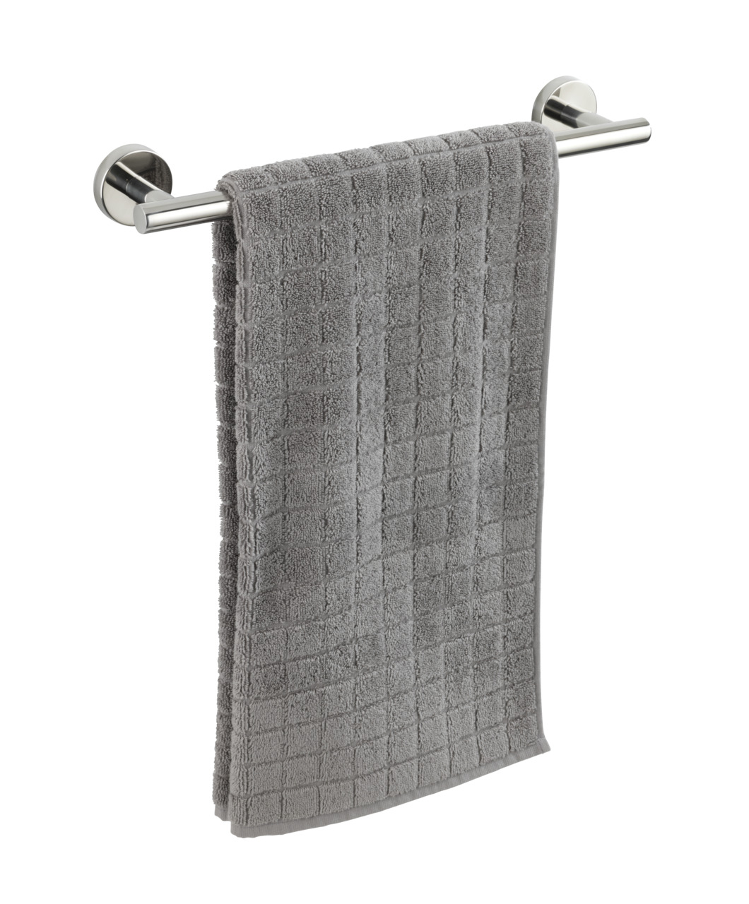 Wenko Badetuchstange Bosio Edelstahl Glänzend, Handtuchstange, Rostfrei, 40 Cm, Silber Glänzend, Edelstahl Rostfrei Glänzend