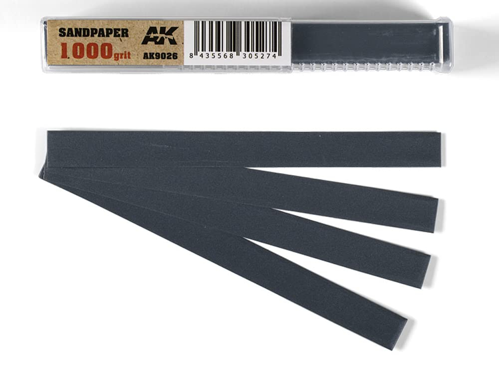 Ak Interactive , Schleifmittel, Wet Sandpaper 1000 Grit X 50 Units (1000 Grit) - Image 3