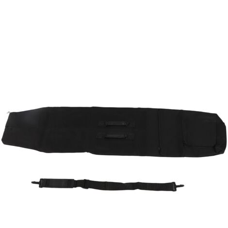 Sac de rangement pour détecteur de métaux, grande capacité, compartiment zippé, portable, noir